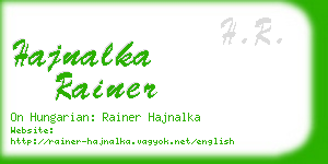 hajnalka rainer business card